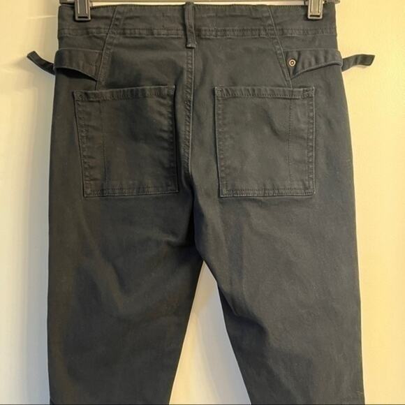 Anthropologie Black Slim Utility Cargo Pants Size 26 - Picture 4 of 10